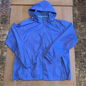 L.L. Bean Blue Packable Windbreaker Jacket